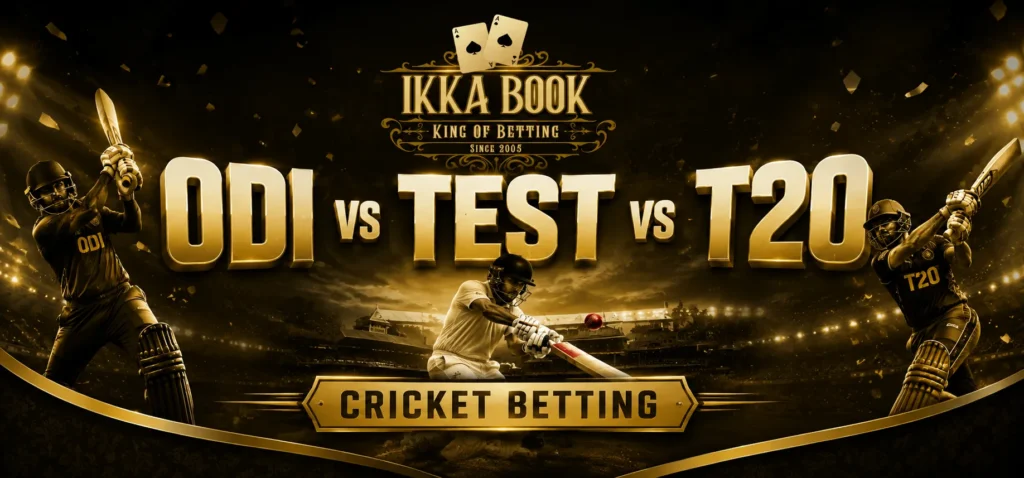 ODI vs Test vs T20 Cricket Betting