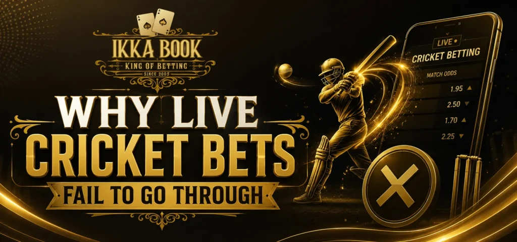 Live Cricket Bets Fail to Go Through